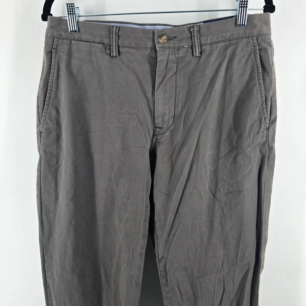 Polo Ralph Lauren Chinos Mens 32/32 Gray Stretch Straight Fit Cotton Pants